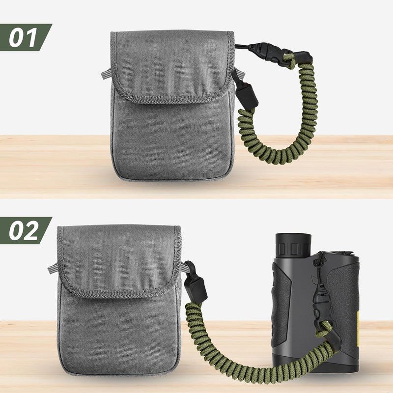 Ullnosoo Rangefinder Tether, Detachable Range Finder Lanyard for Hunting, Retractable Nylon Elastic Rope - Image 5